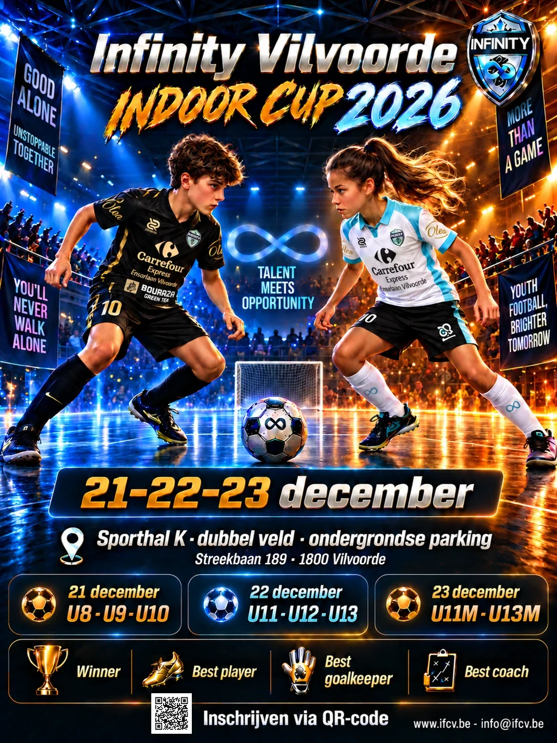 Infinity Indoor Cup 2026 — 21, 22 et 23 décembre — Vilvoorde